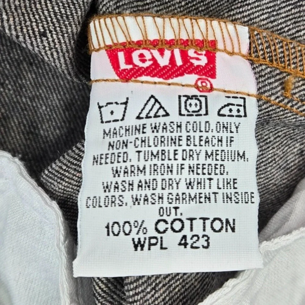 VINTAGE Levi's 501 Men Jeans 36x30 Gray Denim Straight Leg Button Fly Y2K USA‎